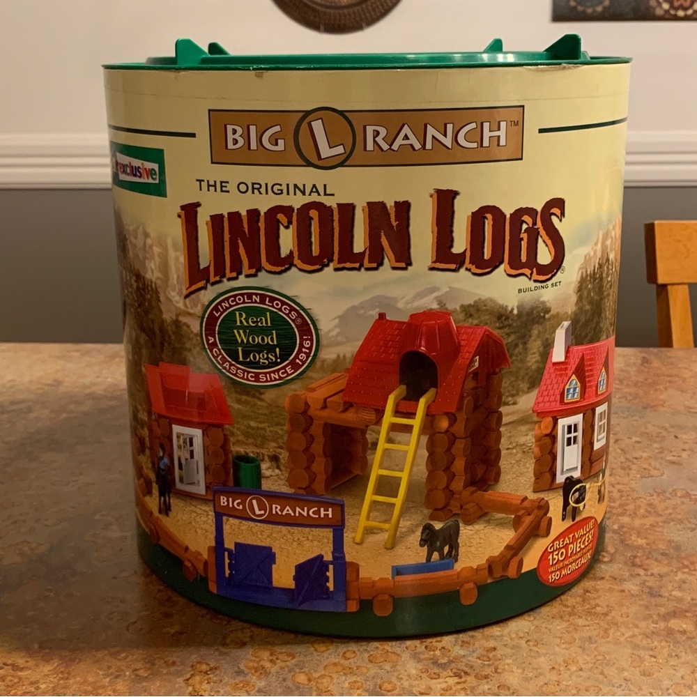 Big L Ranch Lincoln Logs Building Set